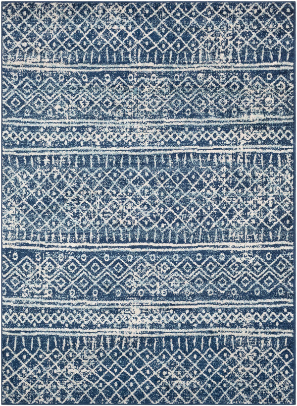 Winston 9x12 Blue Trellis Rug - Clearance