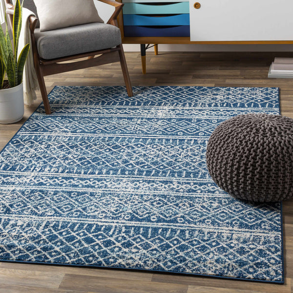 Winston 9x12 Blue Trellis Rug - Clearance