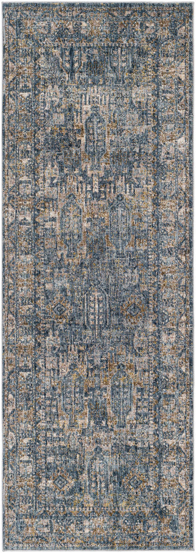 Mirabel Denim Blue Traditional Rug