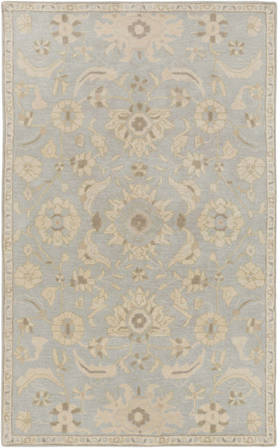 Copen Beige Floral Wool Rug