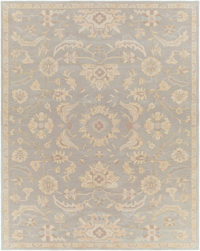 Copen Beige Floral Wool Rug