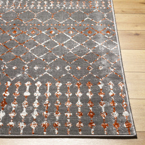 Scandi Gray All Over Pattern Rug