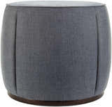 Corbarieu Dark Red Ottoman - Clearance