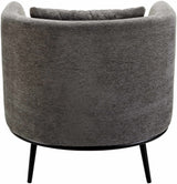 Courtisols Modern Curved Gray Accent Chair