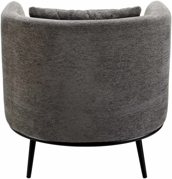 Courtisols Modern Curved Gray Accent Chair