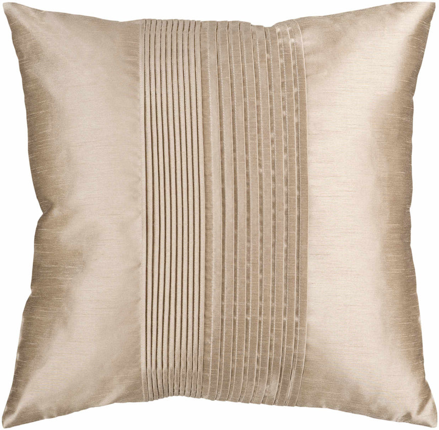 Crawfordville Tan Square Throw Pillow