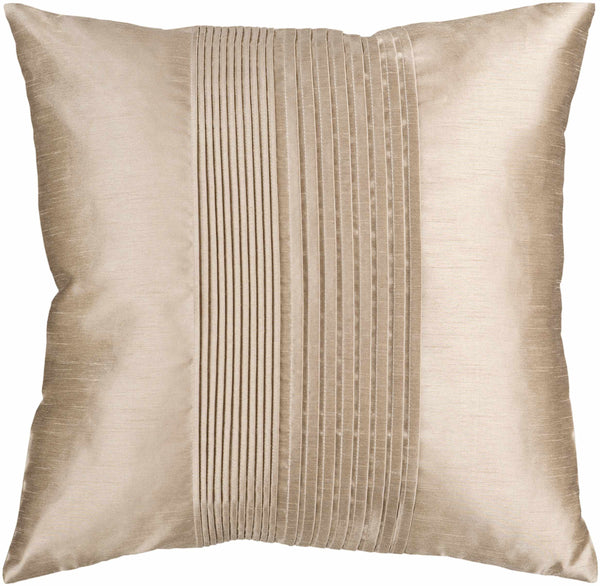 Crawfordville Tan Square Throw Pillow