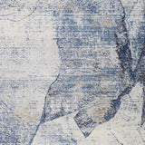 Creighton Blue Marble Textured Luxe Rug