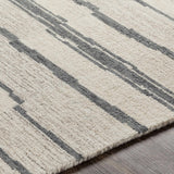 Creswell Broken-Striped Hand Tufted Wool Area Rug