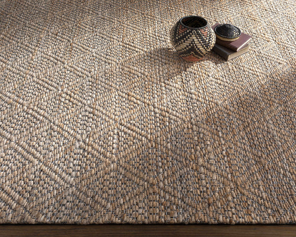 Buwoi Hand Woven Tan Jute Rug - Clearance