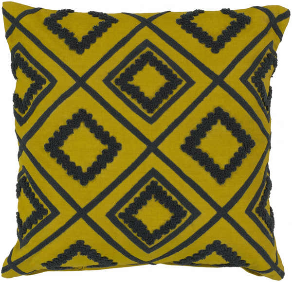 Craig Yellow Throw Pillow - Clearance