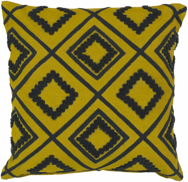 Craig Yellow Throw Pillow - Clearance