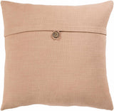 Croydon Dusty Coral Square Throw Pillow