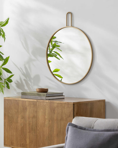 Comaltepec Gold Frame Mirror