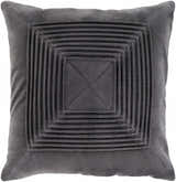 Crosby Charcoal Square Throw Pillow - Clearance