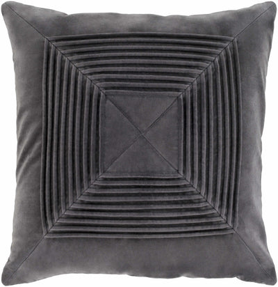 Crosby Charcoal Square Throw Pillow