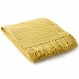 Chiconcuac Mustard Throw Blanket