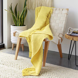 Chiconcuac Mustard Throw Blanket