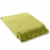 Chiconcuac Olive Throw Blanket