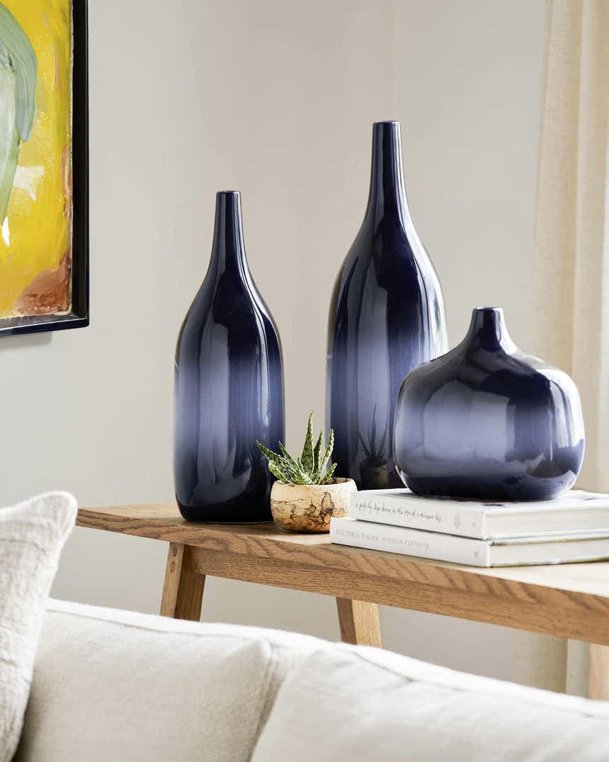 Cinigiano Blue Outdoor Vase