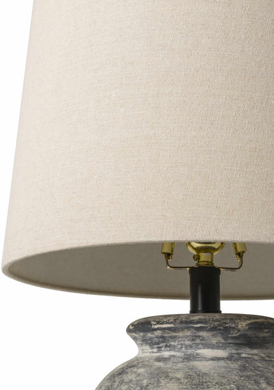 Cofrentes Traditional Gray & White Ceramic Table Lamp