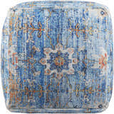 Cuddington Sky Blue Woven Pouf