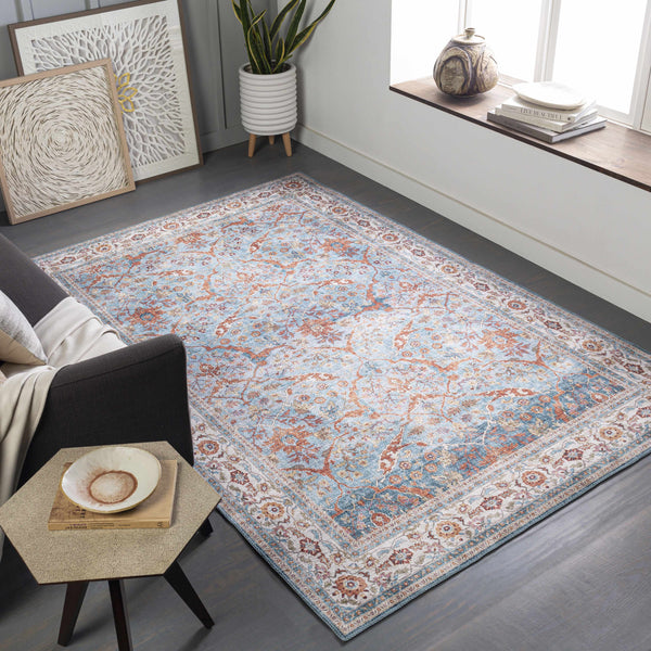 Kisling Aqua Traditional Rug - Clearance