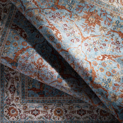 Kisling Aqua Traditional Rug - Clearance