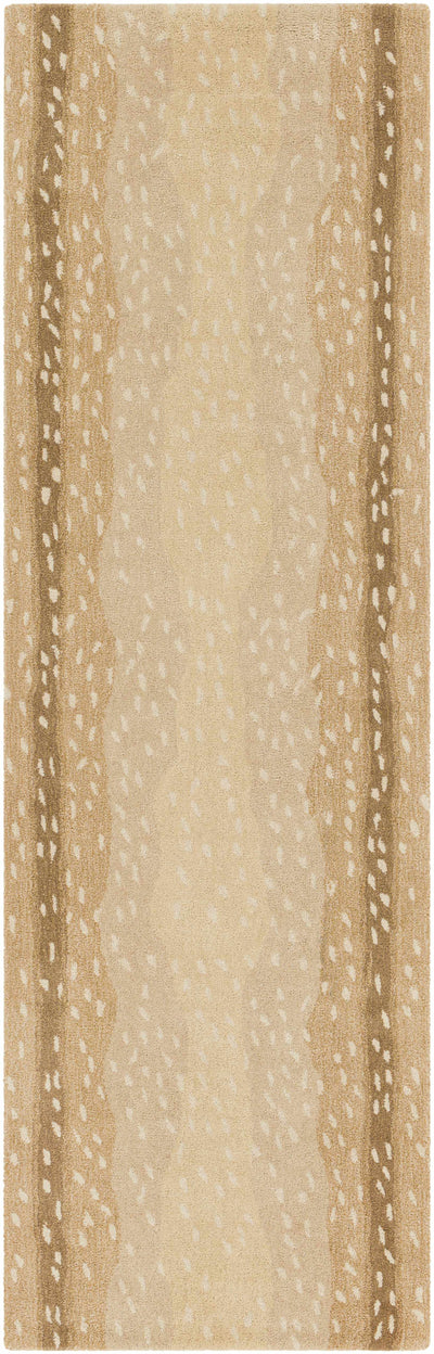 Curdworth Fawn Deer Printed Wool Rug