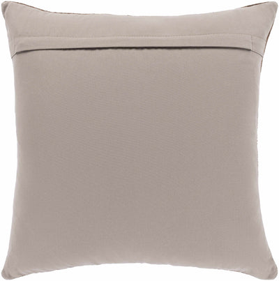 Dahay Dark Brown Square Throw Pillow