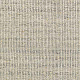 Close-up of the Dalaoig Flat Woven Wool Rug. Features a textured weave in cream, charcoal, denim, beige, and gray tones. Swatch