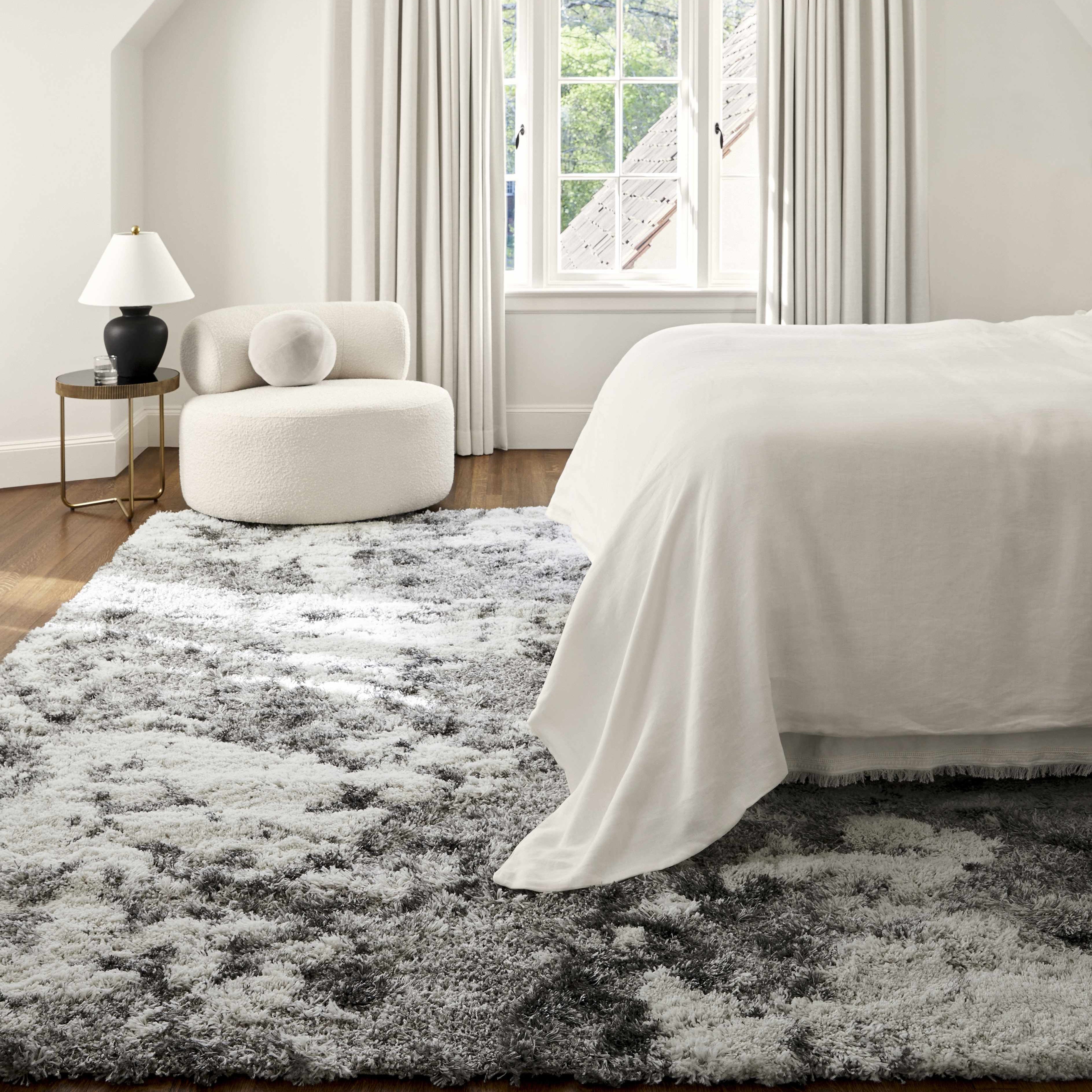 Dawesville Gray White Shag Area Rug – Boutique Rugs