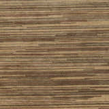 Close-up of the Dawlish Area Rug with a linear pattern in dark red, medium brown, and tan wool. Swatch