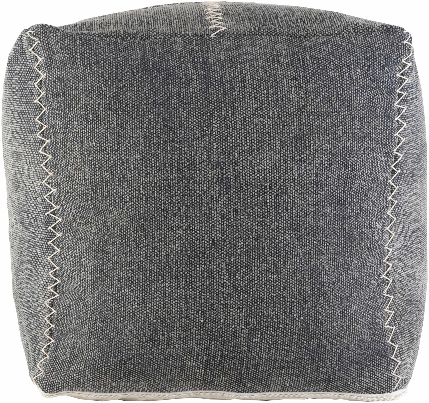 Charlie Gray 18" Cube Pouf