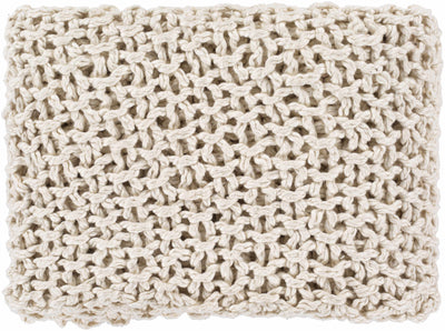 Raoul 50"x60" Cream Cotton Throw Blanket - Clearance