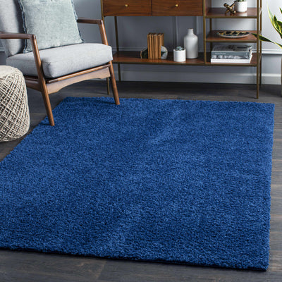 Dark Blue Solid Carpet - Clearance