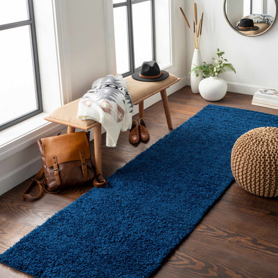 Dark Blue Solid Carpet - Clearance