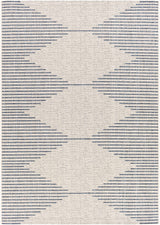 Stephan Blue & Cream Outdoor Rug