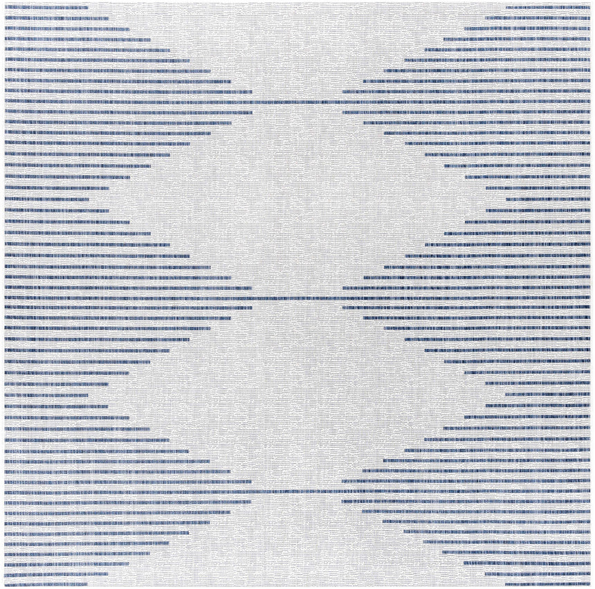 Stephan Blue & Cream Outdoor Rug