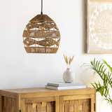 Ostaszewo Rustic Woven Rattan Pendant