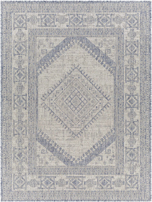 Umraniye Gray & Blue Area Rug - Clearance