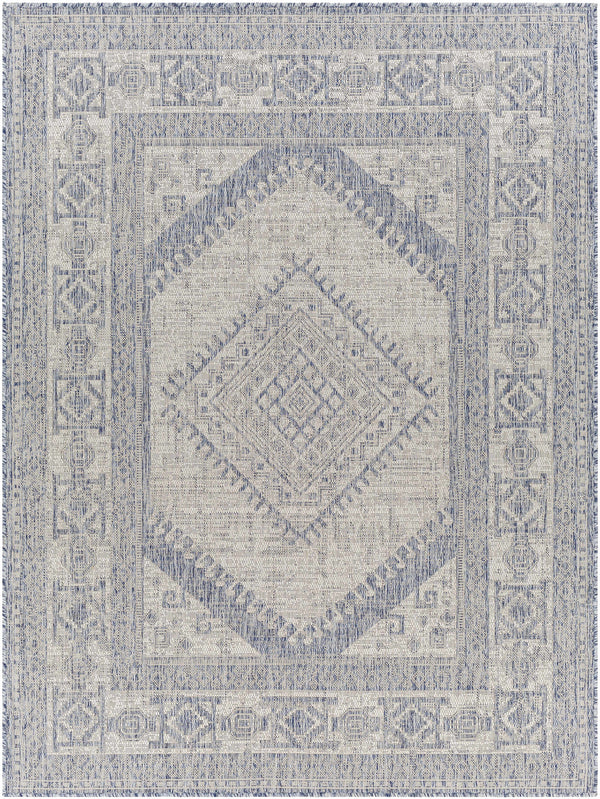 Umraniye Gray & Blue Area Rug - Clearance