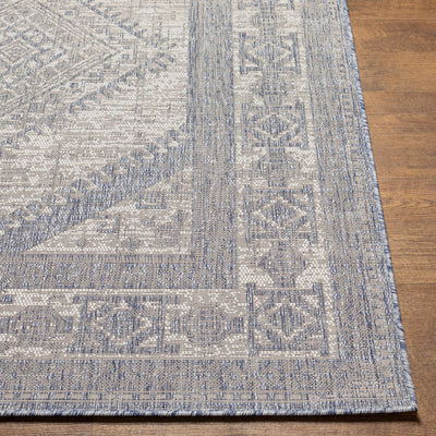 Umraniye Gray & Blue Area Rug - Clearance