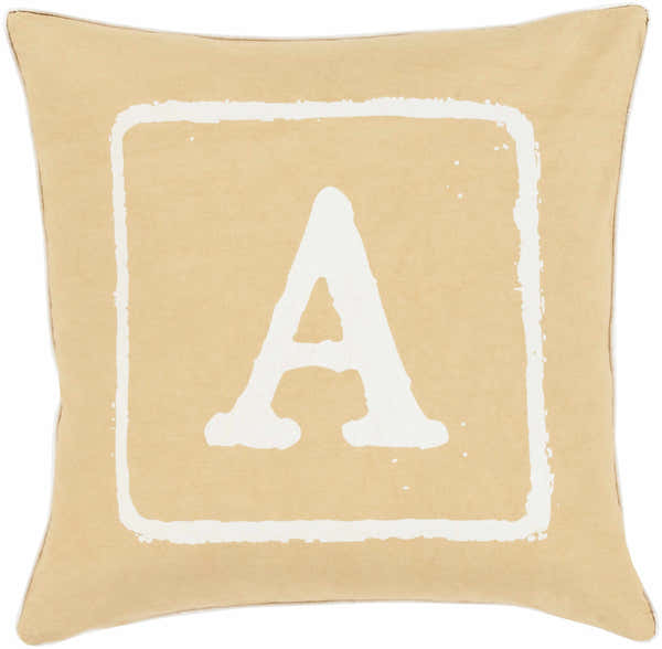 Dianella Letter A Square Throw Pillow - Clearance