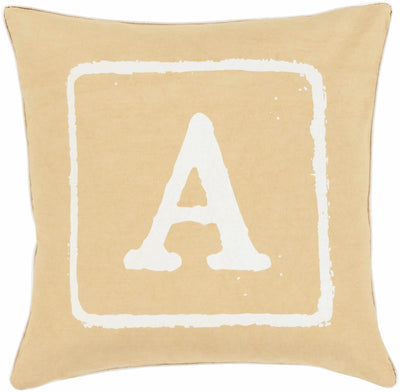 Dianella Letter A Square Throw Pillow - Clearance