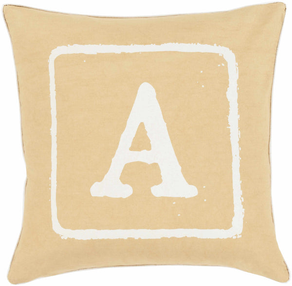 Dianella Letter A Square Throw Pillow - Clearance