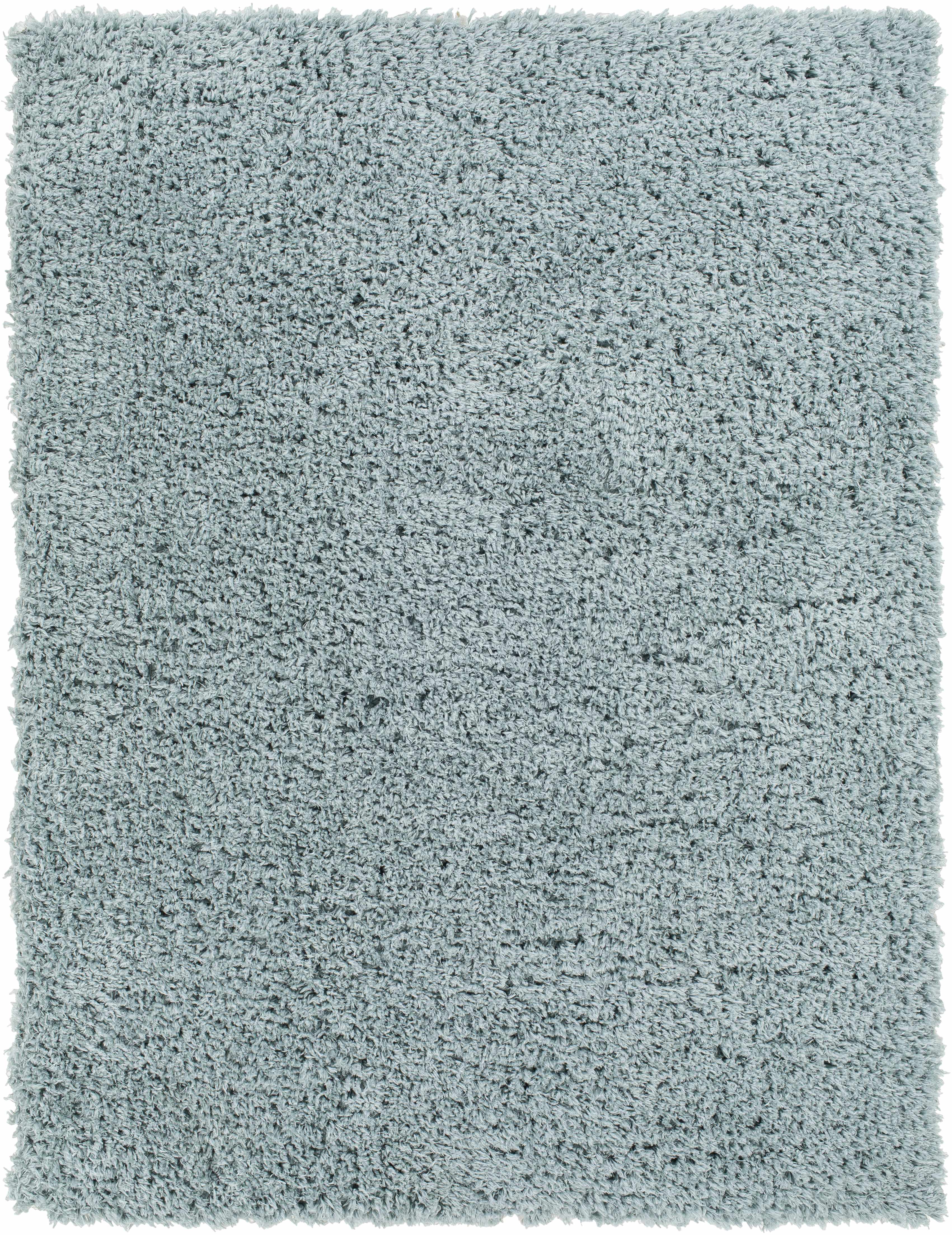 Reverse side of Siari Ice Blue Shag Rug - Clearance, focusing on underside structure and material.Contemporary Area Rug Backing  * 5'3" x 7' Rectangle