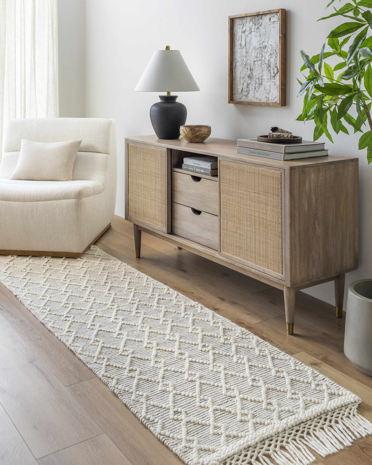 Diata Wool Rug with Tassels - Clearance