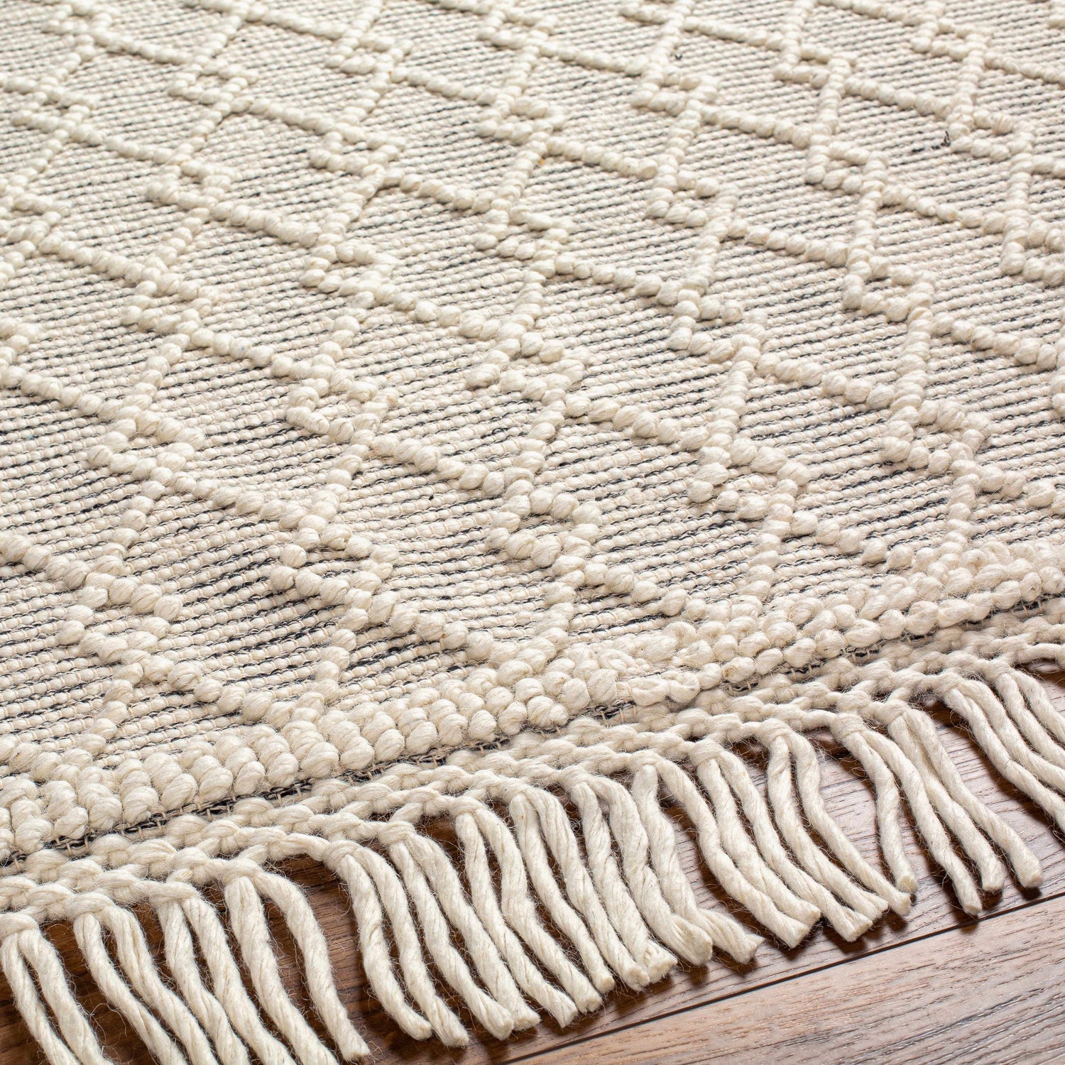 Diata Wool Rug with Tassels - Clearance