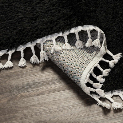 Mampurog Black Shag Rug - Clearance